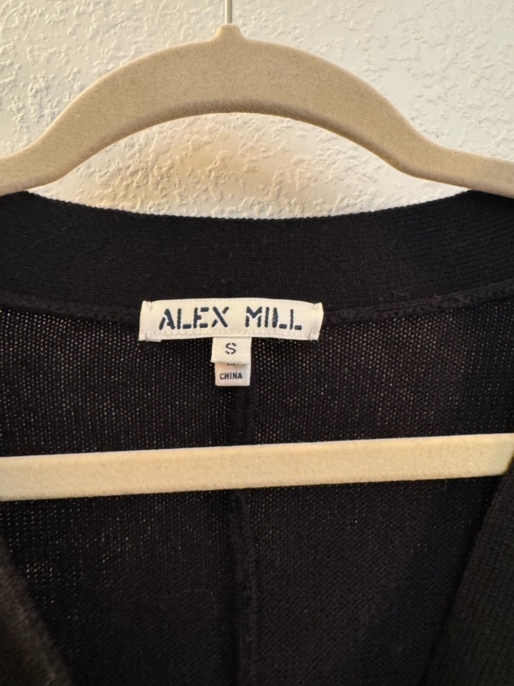 Alex Mill Merino Wool Cotton Blend Black Knit Jumpsuit with Tie Waist - Picture 9 of 13